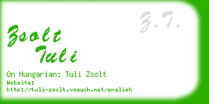 zsolt tuli business card